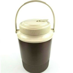 Vtg GOTT Thermos with Handle Brown 1/2 Gallon USA